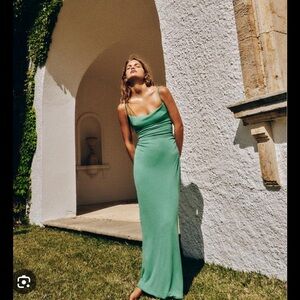 Zara 8342/333/527 Green Maxi Dress